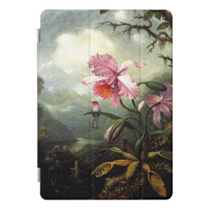 Hummingbird and Orchid, botanical painting iPad Pro Cover