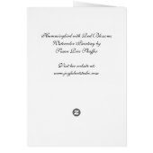 Hummingbird and Red Blossoms (Back)