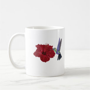 Hummingbird and Red Hibiscus Coffee Mug