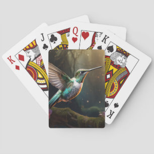 Hummingbird Animal Bird Wildlife Wilderness Art Poker Cards