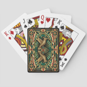 Hummingbird, Art Deco Wildlife Poker Cards