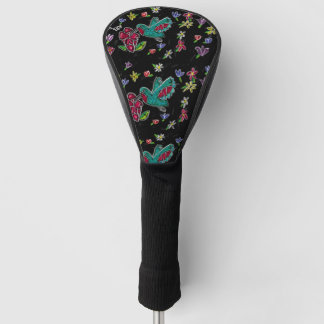 hummingbird art golf head cover