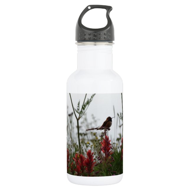 Hummingbird at Dusk Water Bottle (Front)