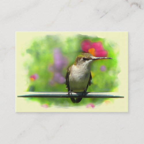 Hummingbird ATC Business Card