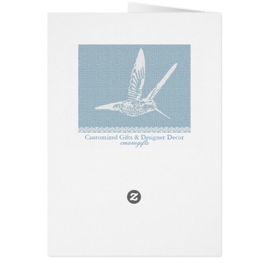 Hummingbird Baby Blue (Back)