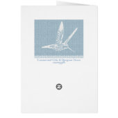 Hummingbird Baby Blue Cards (Back)