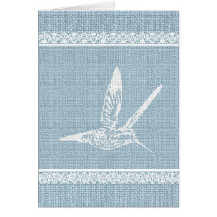 Hummingbird Baby Blue Cards