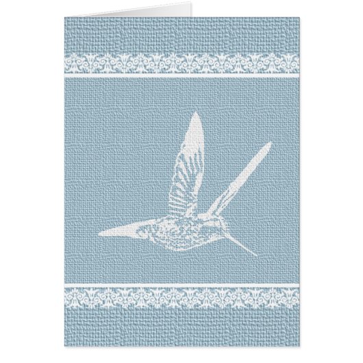 Hummingbird Baby Blue Cards (Front)