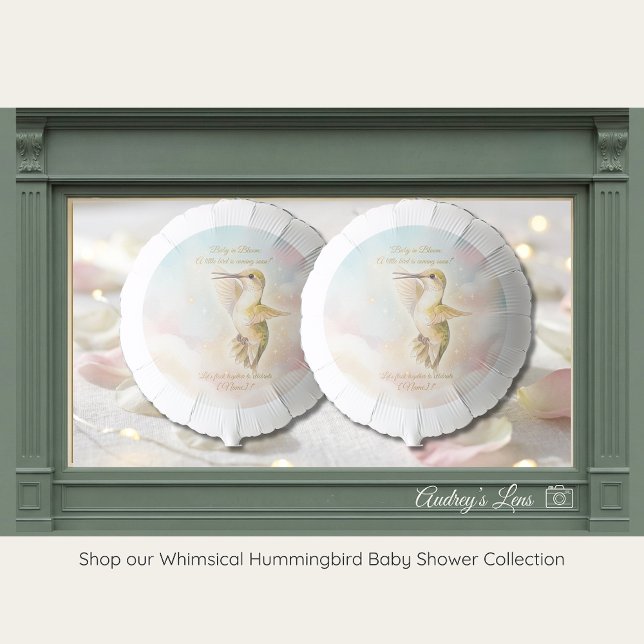 Hummingbird Baby Shower Balloons | Nature Theme (Creator Uploaded)