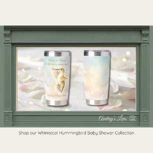 Hummingbird Baby Shower Tumbler Nature Theme