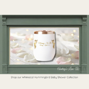 Hummingbird Baby Shower Tumbler Nature Theme"