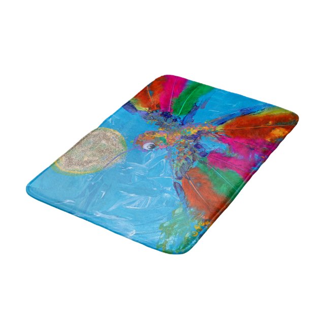 Hummingbird Bath Mat (Angled)
