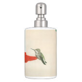 Hummingbird Bathroom Accessories Soap Dispenser And Toothbrush Holder (Front)