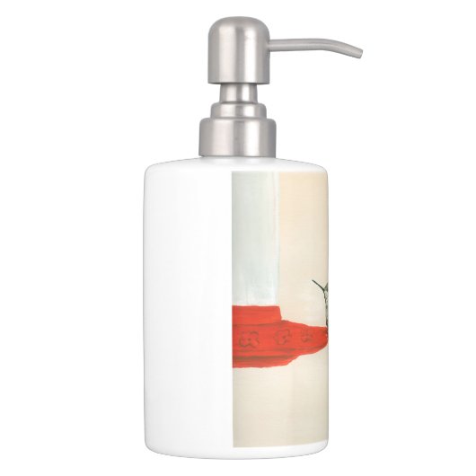 Hummingbird Bathroom Accessories Soap Dispenser And Toothbrush Holder (Right)