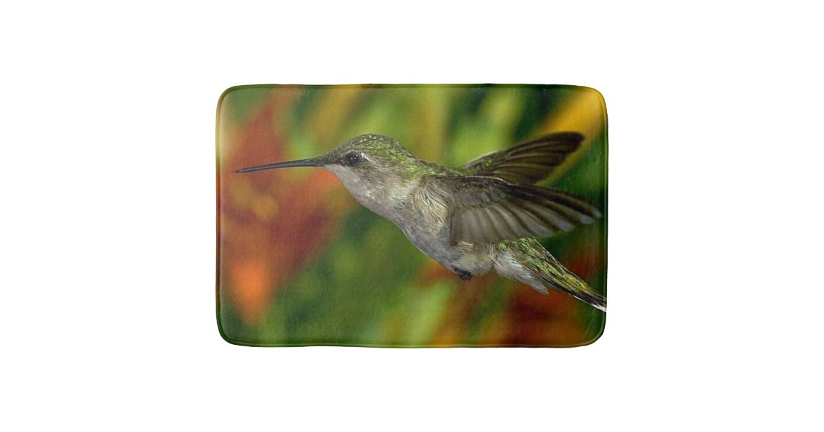 Hummingbird Bathroom Kitchen Rug Mat Home Decor Zazzle Hummingbird Bathroom Kitchen Rug Mat Home Decor Zazzle