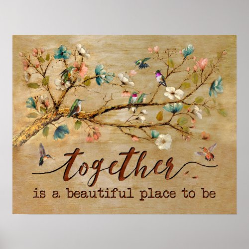 Hummingbird _ Beautiful Place Poster