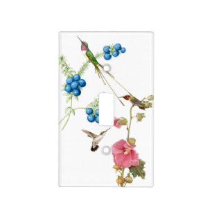 Hummingbird Bird Flower Floral Light Switch Cover
