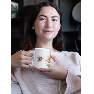 Hummingbird & Bird of Paradise Coffee Mug