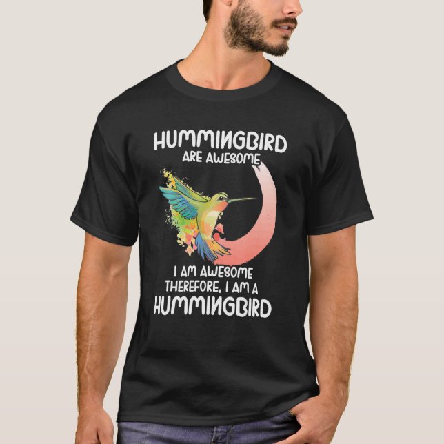 Hummingbird Bird Watching Bird  Birder Bird Keeper T-Shirt (Front)