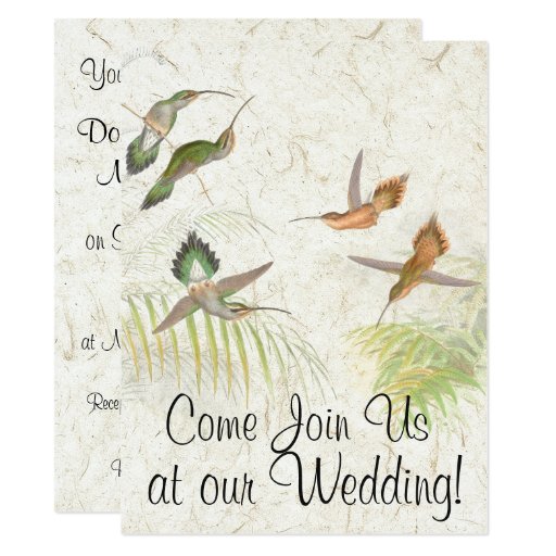 Hummingbird Wedding Invitations 8