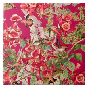 Hummingbird Birds Audubon Wildlife Animals Flowers Ceramic Tile