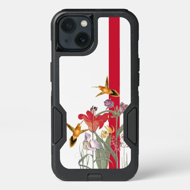Hummingbird Birds Flowers Samsung Defender Case (Back)