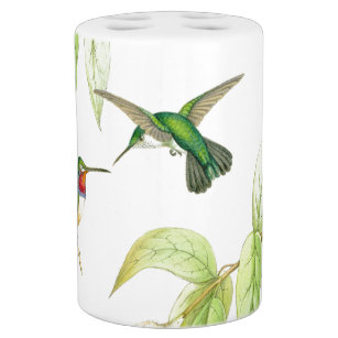 Vintage Hummingbird Bathroom Accessories Zazzle Hummingbird Bathroom Accessories