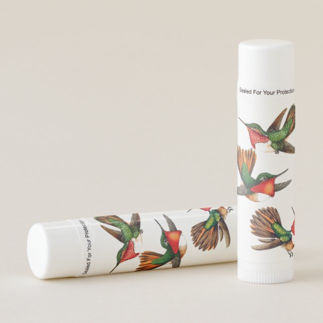 Hummingbird Birds Wildlife Animals Lip Gloss Lip Balm (Front)