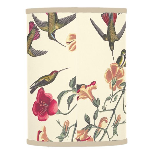 Hummingbird Birds Wildlife Flower Floral Lamp Shade (Back)