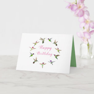 Hummingbird Birthday Card