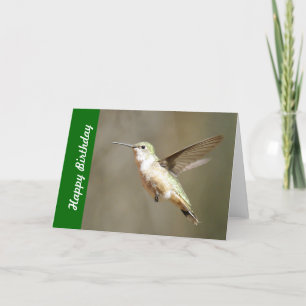 Hummingbird Birthday Card