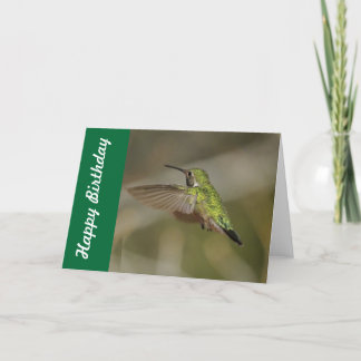 Hummingbird Birthday Card