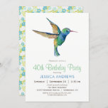 Hummingbird Birthday Party Invitation at Zazzle