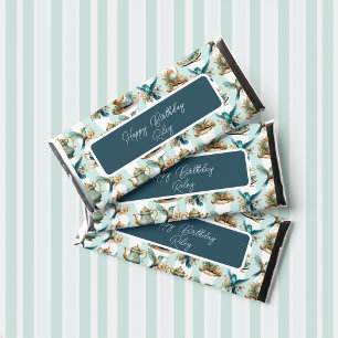 Hummingbird Birthday Tea Party Hershey Bar Favors