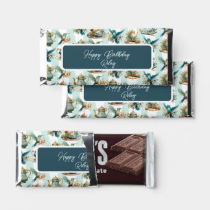 Hummingbird Birthday Tea Party Hershey Bar Favors