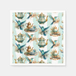 Hummingbird Birthday Tea Party Napkins