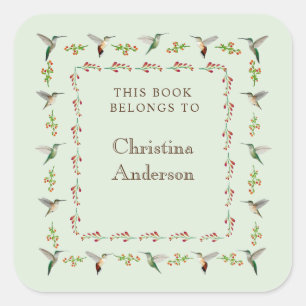 Hummingbird Bookplate