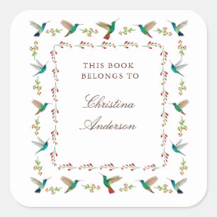 Hummingbird Bookplate