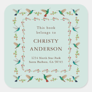 Hummingbird Bookplate