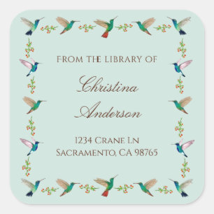 Hummingbird Bookplate