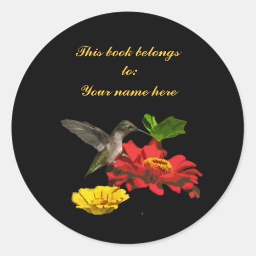 Hummingbird Bookplate