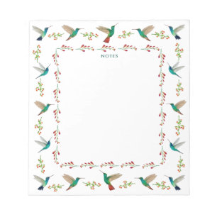 Hummingbird Border Notepad