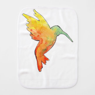 Hummingbird burp cloth