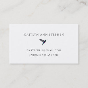 Hummingbird Business Card