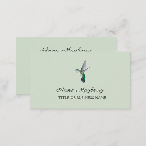 Hummingbird Business Card