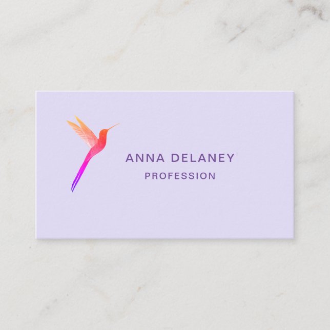 Hummingbird Business Card (Front)