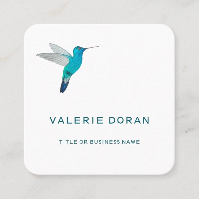 Hummingbird  Business Card (Front)