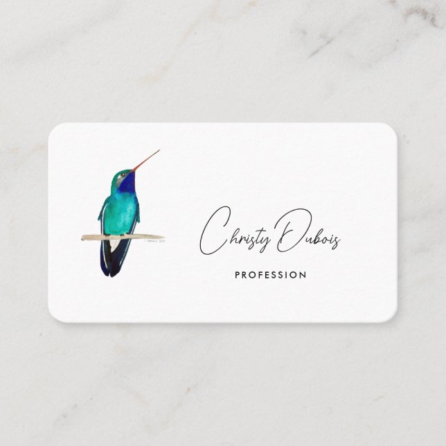 Hummingbird Business Card (Front)