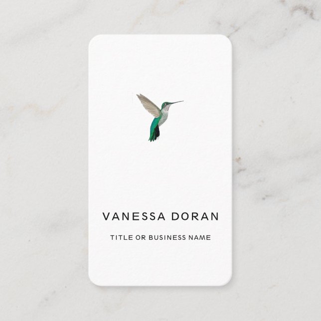 Hummingbird  Business Card (Front)