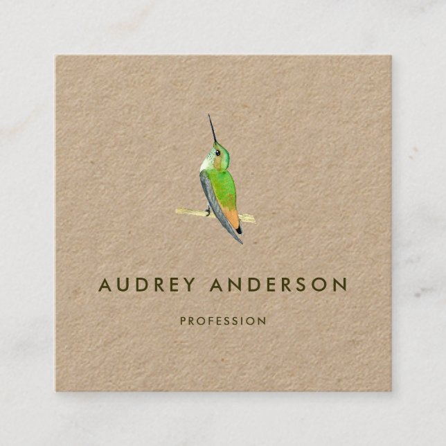 Hummingbird Business Card (Front)